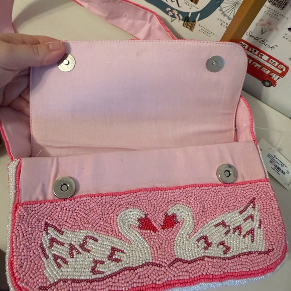 Francesca's Collections Pink Beaded Shoulder Bag - Picture 7 of 10